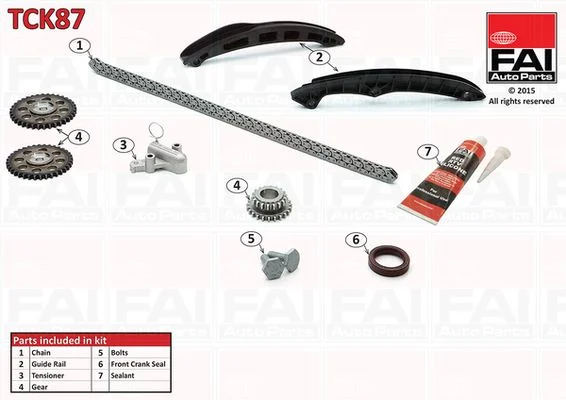 Kit de corrente de distribuição FAI AutoParts TCK87