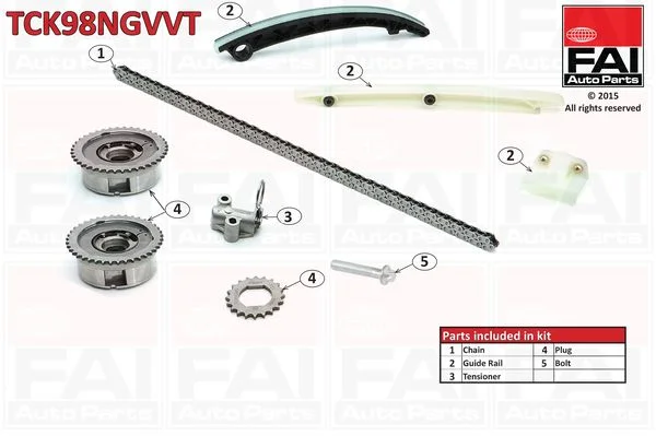 Paskirstymo grandinės komplektas FAI AutoParts TCK98NGVVT