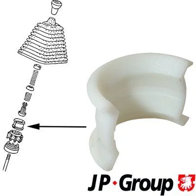 Casquilho, barra seletora de mudança JP GROUP 1131400600