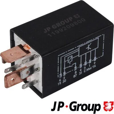 Relé, bomba de combustível JP GROUP 1199209800