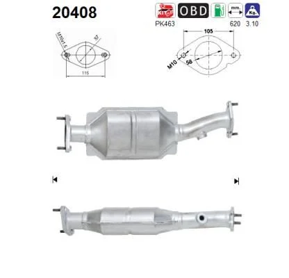 Catalytic Converter AS 20408