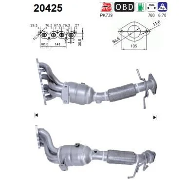 Catalytic Converter AS 20425