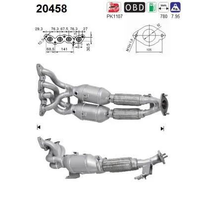 Catalytic Converter AS 20458