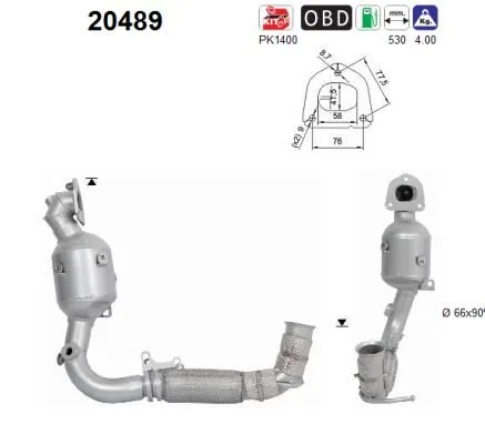 Catalytic Converter AS 20489