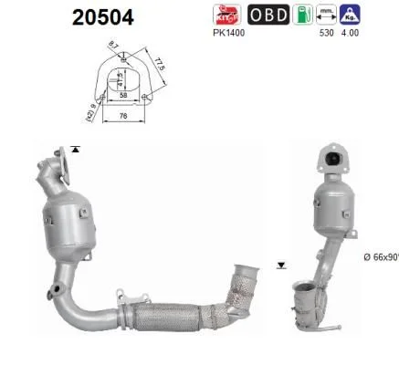 Catalytic Converter AS 20504