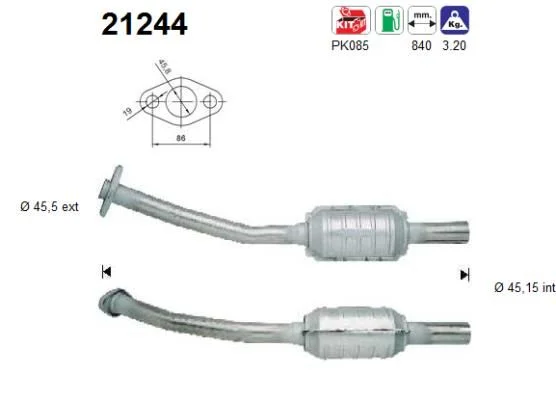 Catalytic Converter AS 21244