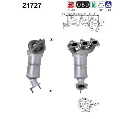 Catalytic Converter AS 21727