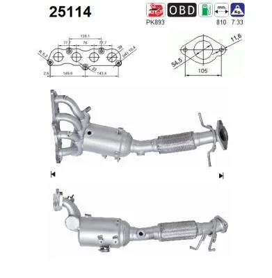 Catalytic Converter AS 25114