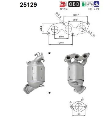 Catalytic Converter AS 25129