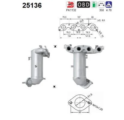 Catalytic Converter AS 25136