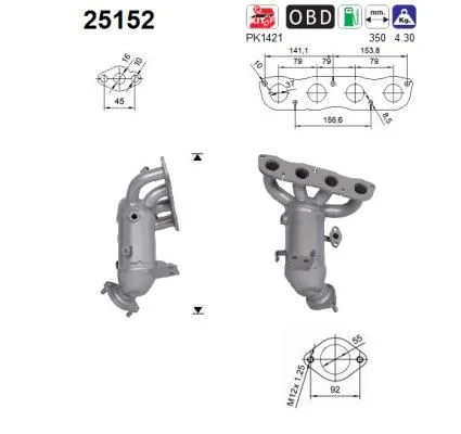 Catalytic Converter AS 25152
