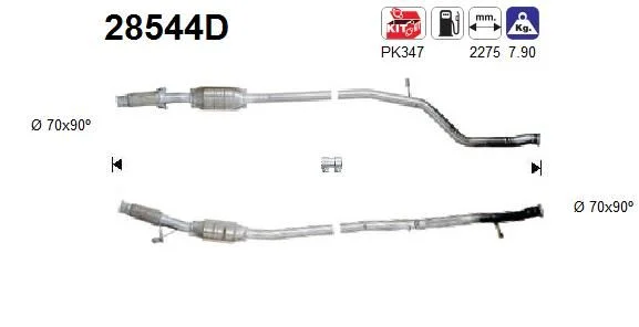 Catalytic Converter AS 28544D