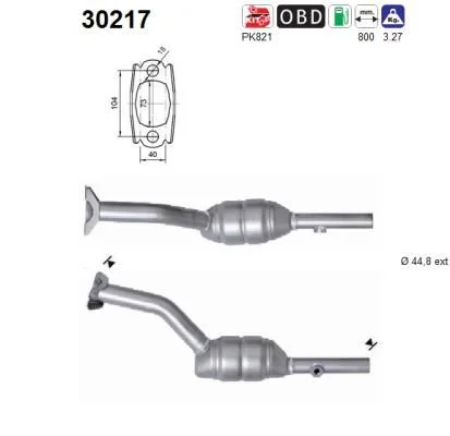 Catalytic Converter AS 30217