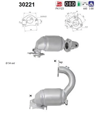 Catalytic Converter AS 30221