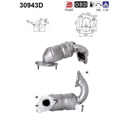 Catalytic Converter AS 30943D
