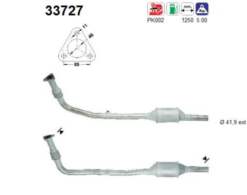 Catalytic Converter AS 33727