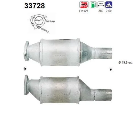 Catalytic Converter AS 33728