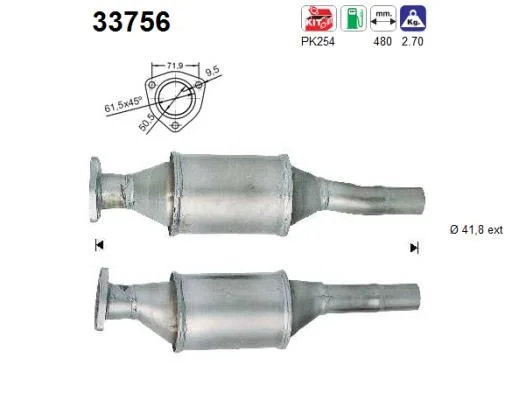 Catalytic Converter AS 33756