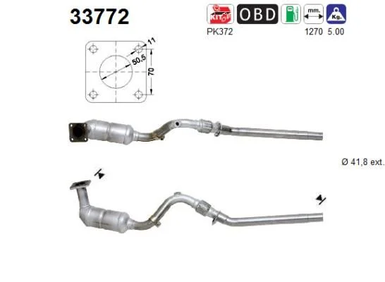 Catalytic Converter AS 33772