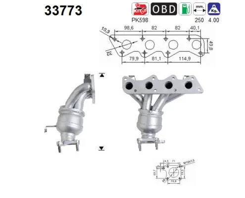 Catalytic Converter AS 33773