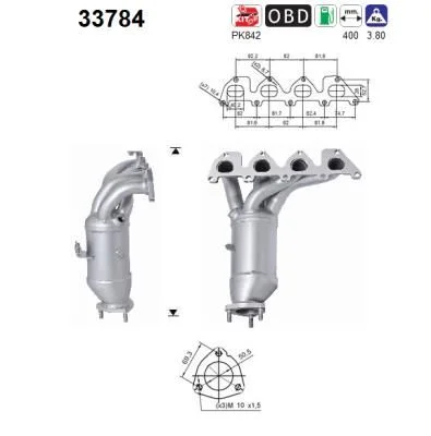 Catalytic Converter AS 33784