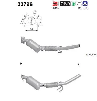 Catalytic Converter AS 33796