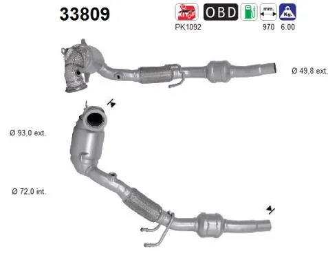 Catalytic Converter AS 33809