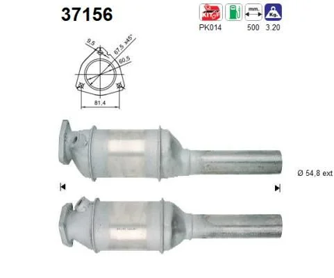 Catalytic Converter AS 37156
