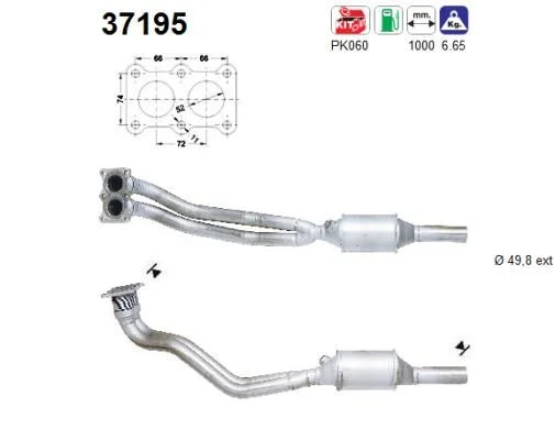Catalytic Converter AS 37195