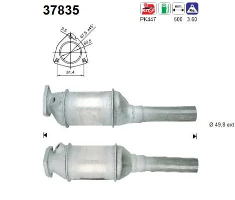 Catalytic Converter AS 37835