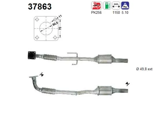 Catalytic Converter AS 37863