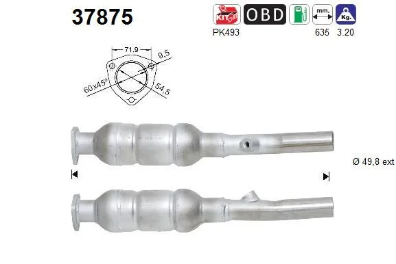 Catalytic Converter AS 37875