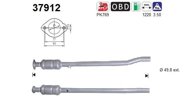 Catalytic Converter AS 37912