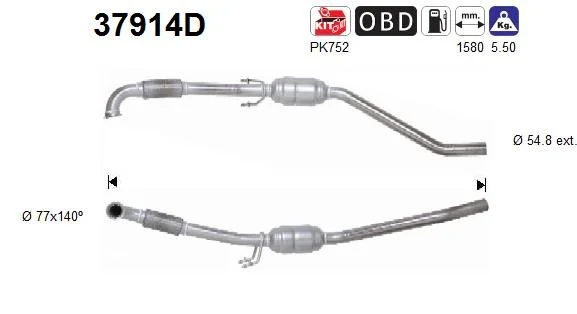 Catalytic Converter AS 37914D