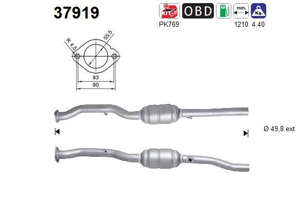 Catalytic Converter AS 37919