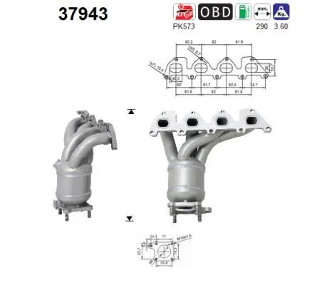 Catalytic Converter AS 37943