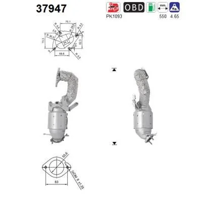 Catalytic Converter AS 37947
