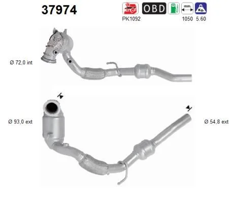 Catalytic Converter AS 37974