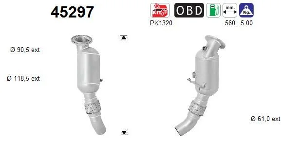 Catalytic Converter AS 45297