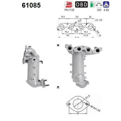 Catalytic Converter AS 61085