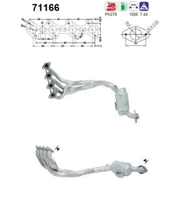 Catalytic Converter AS 71166