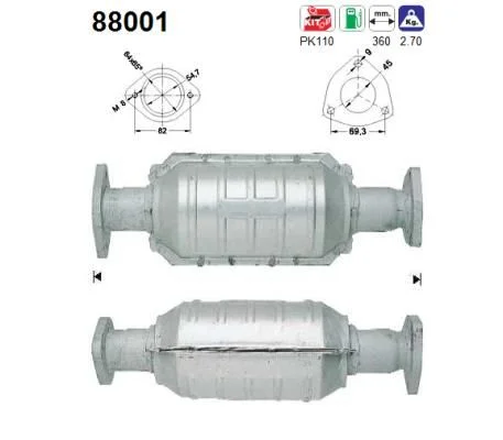 Catalytic Converter AS 88001