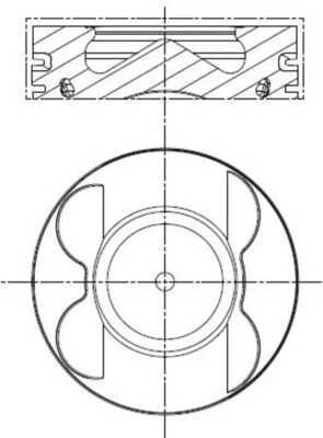 Pistão MAHLE 001 PI 00106 000
