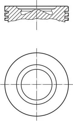 Pistão MAHLE 007 PI 00170 000
