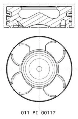 Pistão MAHLE 011PI00117000