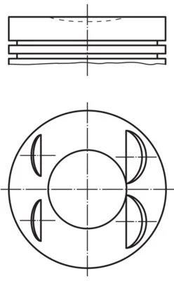 Pistão MAHLE 021 PI 00127 000