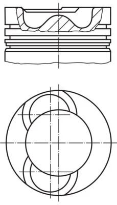 Pistão MAHLE 028 19 01