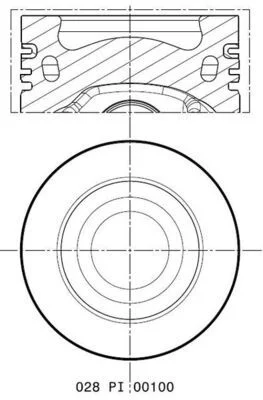 Pistão MAHLE 028 PI 00100 002