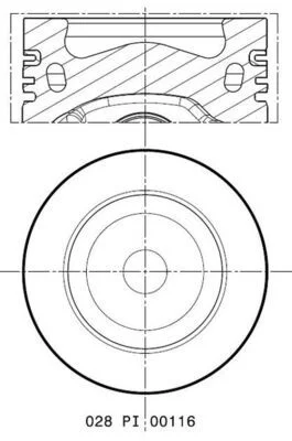Piston MAHLE 028PI00116000