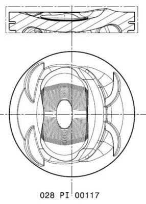 Pistão MAHLE 028PI00117002